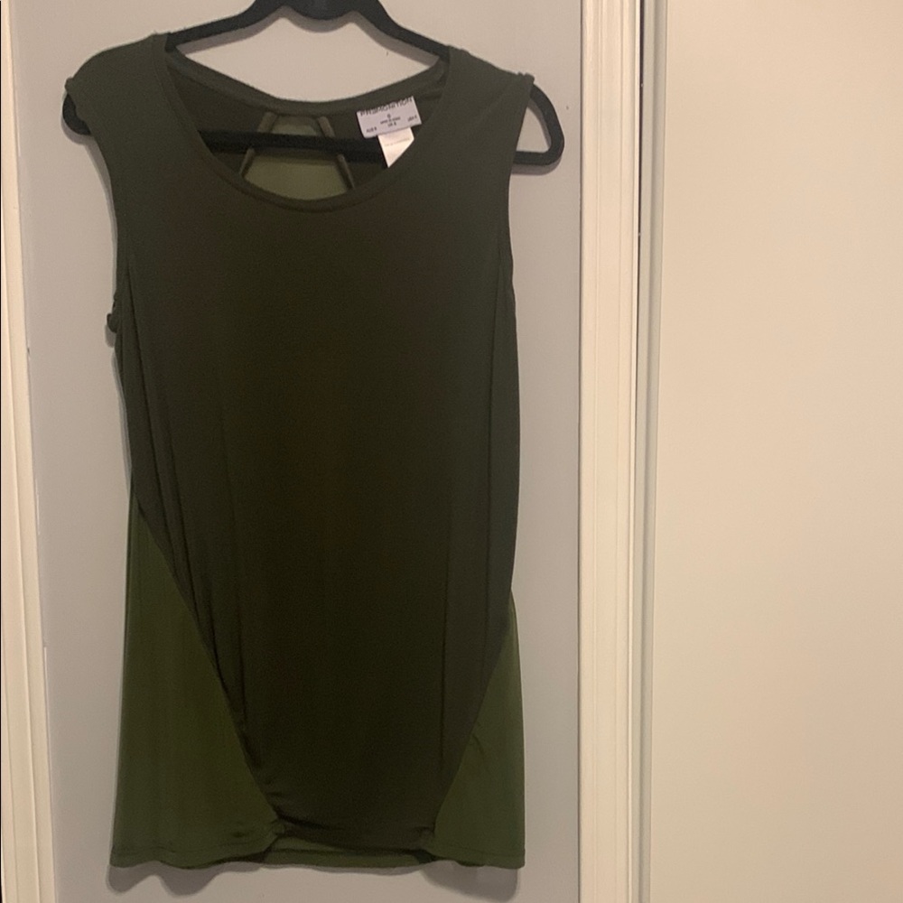 Premonition - Olive Green Sleeveless Top